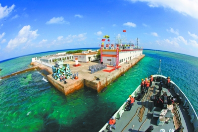 中国南海吹填工程_陆域吹填工程将完成_南海吹填工程示意图
